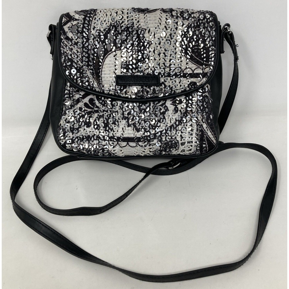 Vera Bradley Summer Sparkle Crossbody Bag‎ MIDNIGHT PAISLEY Small Purse